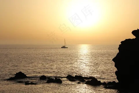 海,地中海,太阳,水,银,船,自然 海,地中海,太阳,水,银,船,自然