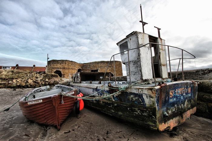 船，钓鱼，渔船，海，蓝色，天空，船舶