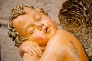 天使，雕像，小天使，雕塑，宗教