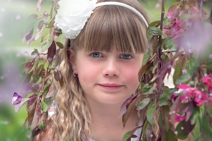 人的，儿童，女孩，女性，人，脸，肖像