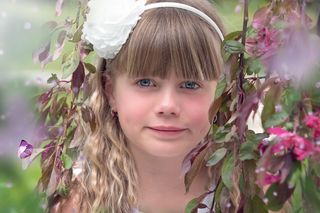 人的，儿童，女孩，女性，人，脸，肖像