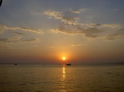 日落，Sol，水，云，土耳其