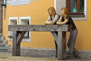 雕塑，雕像，图，艺术，个人，妇女，女人