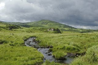 爱尔兰，天空，云，小山，多云的天空，兰德