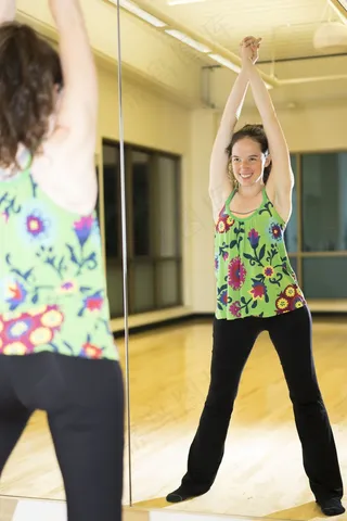 健身，女性，模特，拉伸