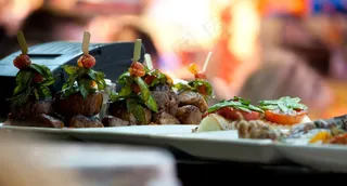 美味佳肴，吃，菜单，丰盛，餐厅，桌子，董事会