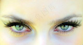 眼睛，绿色，基因，着色，诱人