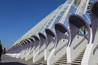 巴伦西亚，西班牙，夜，反射，光，旅行，欧洲