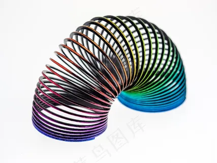 螺旋形，彩色，关于，玩具，彩虹，Treppenläufer