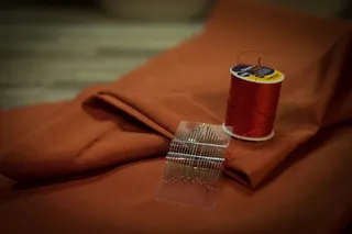 针，线，织物，缝纫，纺织，针线活