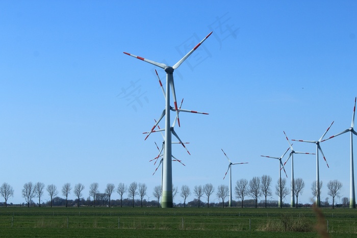 风力涡轮机，风能，风能，狄特马申