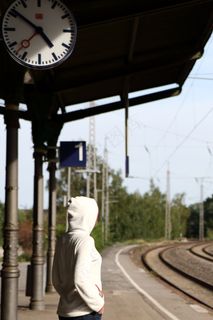 等候，旅行，火车站，月台，轨道