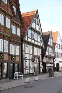 道路，城市景观，建筑，桁架，Fachwerkhäuser