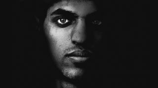 脸，男子，黑色和白色，黑暗，眼睛，黑色，风格