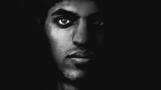 脸，男子，黑色和白色，黑暗，眼睛，黑色，风格