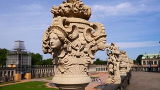 德累斯顿，Zwinger，雕像，恢复