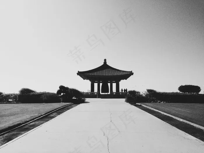 工艺品,古建筑,天空,屏幕截图,地板砖,亚洲亚洲寺黑色和白色