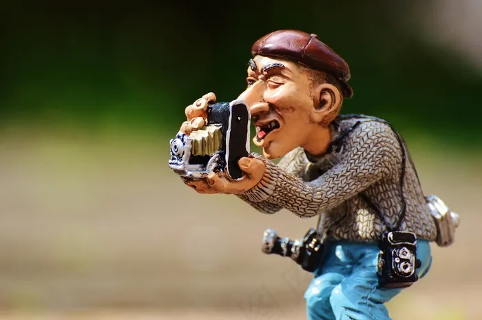 摄影师，照片，游客，相机，搞笑