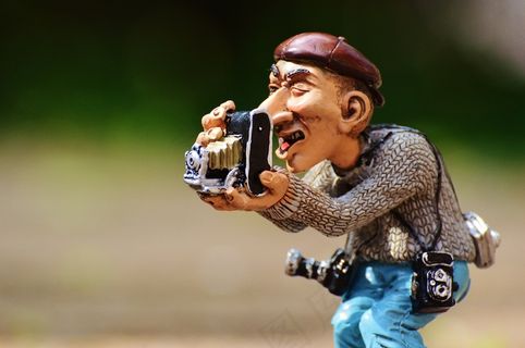 摄影师，照片，游客，相机，搞笑