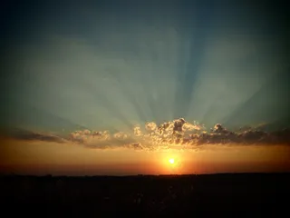 日落，傍晚，天空，太阳，景观，暮光之城