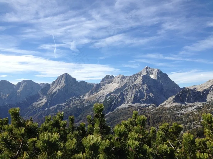 山脉，高山，徒步旅行，岩墙，奥地利