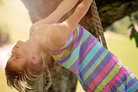 人，人类，儿童，女孩，体操，运动