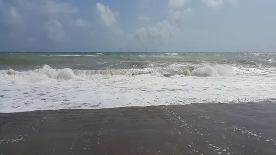 海,海滩,沙,波,假期,景观,云 海,海滩,沙,波,假期,景观,云