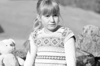 儿童，女孩，泰迪熊，自然