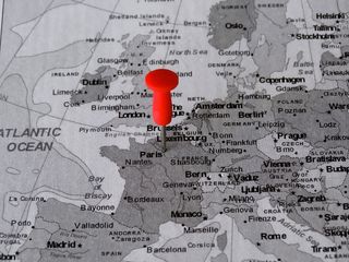 地图集，地图，巴黎，Pin，集合点，目的地