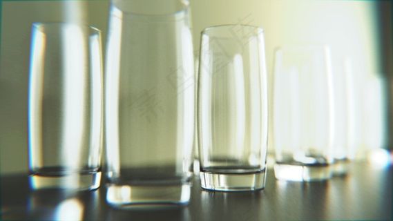 玻璃，现代，闪亮，透明，反射，年份