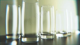 玻璃，现代，闪亮，透明，反射，年份