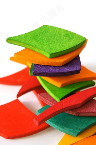 木，层压木，播放，生成，儿童，多彩