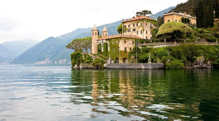 科莫湖，意大利，水，大厦