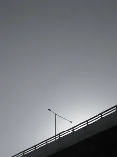 立交桥,灯柱,黑色和白色,道路 立交桥,灯柱,黑色和白色,道路