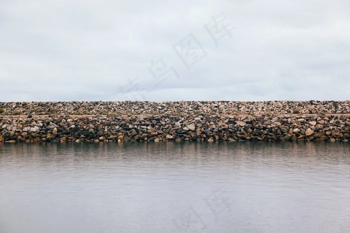 湖泊,海洋,江河,遗鸥,天空,海海洋岩石石头