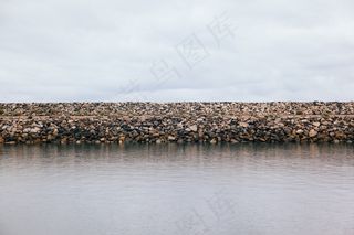 湖泊,海洋,江河,遗鸥,天空,海海洋岩石石头