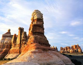 景观，全景图，岩石，石头，针，砂岩