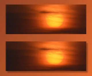 日落，太阳，夕阳，多彩的日落，橙色