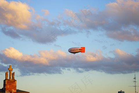 齐柏林飞艇，飞艇，飞，飞机，天空，航空，浮游物