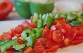 辣椒粉，蔬菜，青椒，红辣椒