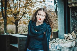 女孩，肖像，工业，自由