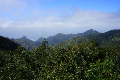 观点，特内里费岛，阿纳纳盐谷山脉