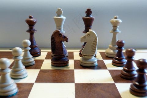 国际象棋，国际象棋件，国际象棋游戏，国际象棋棋盘