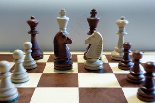 国际象棋，国际象棋件，国际象棋游戏，国际象棋棋盘