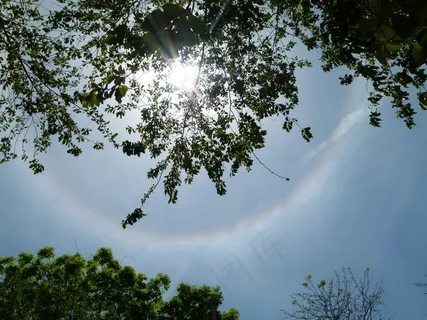 太阳晒,Sonnenhalo,午餐,很少,天空,加勒比海,性质 太阳晒,Sonnenhalo,午餐,很少,天空,加勒比海,性质