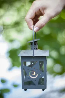 灯笼，光，灯，蜡烛，散景，手，汉高