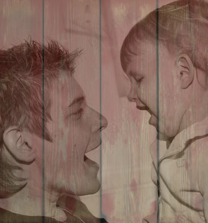 木材，儿童，母亲