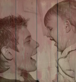 木材，儿童，母亲