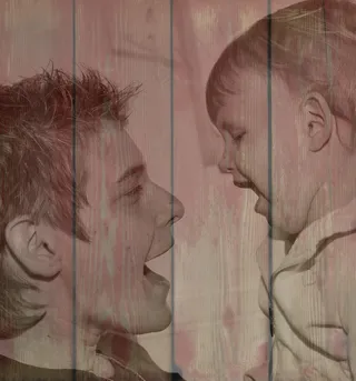 木材，儿童，母亲