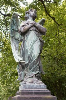 天使，青铜器，演员，图，雕塑，天使图